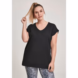 T-shirt femme grandes tailles Urban Classic round V-Neck extended