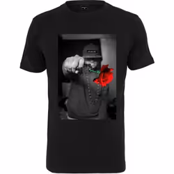 T-shirt homme Mister Tee - PISTOLE ROSE noir - coupe Regular - col arrondi