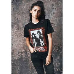 T-shirt femme Urban Classic pink floyd logo