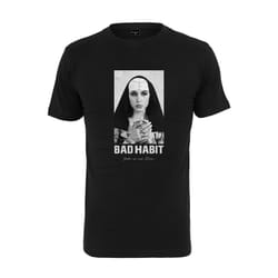 T-shirt homme - MISTER TEE - BAD HABIT - noir - col arrondi - manches courtes