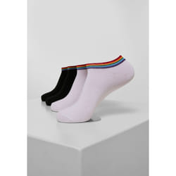 Chaussettes Urban Classics rainbow no show (4pcs)
