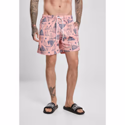 Short de bain Urban Classics pattern (grandes tailles)