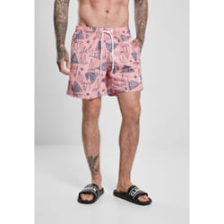Short de bain Urban Classics pattern (grandes tailles)