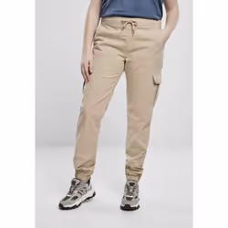 Pantalon femme Urban Classics high waist cargo jogging (grandes tailles)