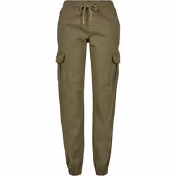 Pantalon femme Urban Classics high waist cargo jogging (grandes tailles)