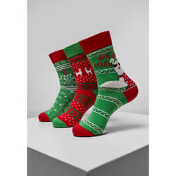 Chaussettes Urban Classics christmas lama (3pcs)