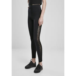 Legging femme Urban Classics flock lace stripe (grandes tailles)