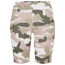 Short cycliste femme Urban Classics high waist camouflage tech