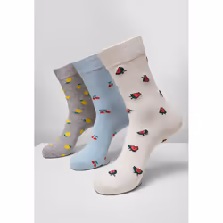 Pack de 3 chaussettes Urban Classics recycled yarn fruit