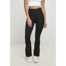 Legging femme Urban Classics organic interlock bootcut - noir - XL