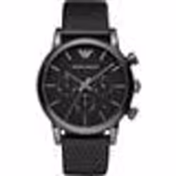 Montre bracelet EMPORIO ARMANI AR1737 - Homme - Quartz - Analogique - Bracelet cuir noir
