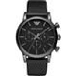 Montre bracelet EMPORIO ARMANI AR1737 - Homme - Quartz - Analogique - Bracelet cuir noir