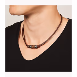 Fossil JF00899797 collier Collier matinée Femelle Cuir