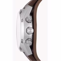 Fossil Coachman Montre bracelet Mâle Quartz Noir, Argent Argent