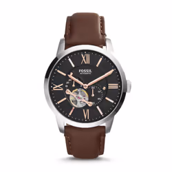 Fossil ME3061P, Imperméable, Mécanique (enroulage automatique)