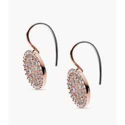 Fossil JF01737791 boucle d'oreille Acier inoxydable Rose, Rose doré