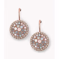 Fossil JF01737791 boucle d'oreille Acier inoxydable Rose, Rose doré
