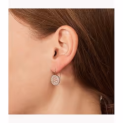 Fossil JF01737791 boucle d'oreille Acier inoxydable Rose, Rose doré