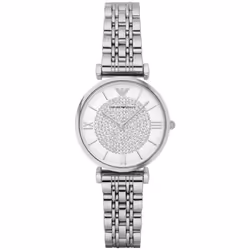 Montre Emporio Armani Gianni T-bar Pour Femmes en Argent - AR1925
