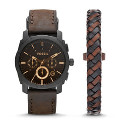 Fossil Machine Montre bracelet Mâle Quartz Marron
