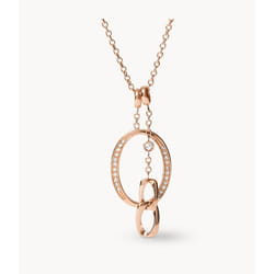 Fossil JF03350791 collier Collier matinée Femelle Acier inoxydable