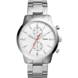 Montre - FOSSIL - TOWNSMAN FS5346 - Chronographe - Blanc - Acier Inoxydable