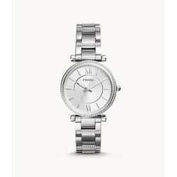 Fossil Carlie Montre bracelet Femelle Quartz Argent