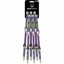 Wild Country 40-0000002003-5823-1, Verrou, Mousqueton à verrou, Vert, Violet, 6 pièce(s)