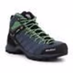 Chaussures de Randonnée - SALEWA - MS Alp Mate Mid WP - Noir-Vert-Gris - Respirant - Alpinisme