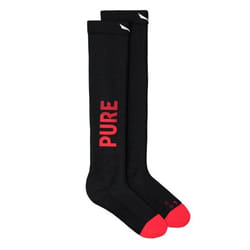 Chaussettes de ski de randonnée femme Salewa Sella Mountain Trainer Merino noir hautes jusquau genou