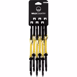 Wild Country 40-0000002003-0975-2, Verrou, Mousqueton à verrou, Noir, Jaune, 6 pièce(s)
