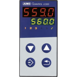 Jumo - Quantrol LC200 Régulateur de température l, j, t, k, e, n, s, r, Pt100, Pt1000, kty Relais 3 a (l x l x h) 80 x 48 x 96 mm A503581