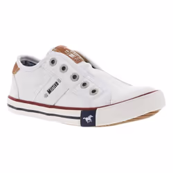 Baskets basses mixte enfants en coton blanc