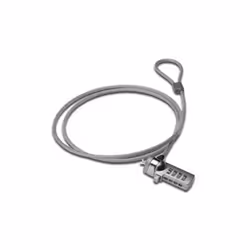 Ednet 64134, 1,5 m, Verrouillage à combinaison, Acier zingué, Gris, Argent