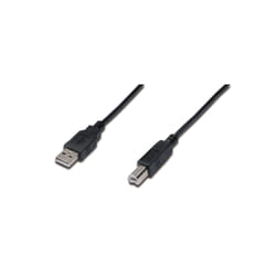 Ednet 84125 câble USB 1,8 m USB 2.0 USB A USB B Noir