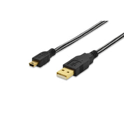 Ednet 84185 câble USB 3 m USB 2.0 USB A Mini-USB B Noir