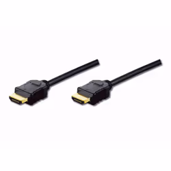 Ednet 84472, 2 m, HDMI Type A (Standard), HDMI Type A (Standard), Noir