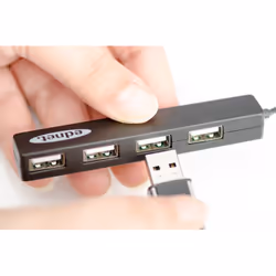Ednet 85040 hub & concentrateur USB 2.0 480 Mbit/s Noir