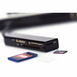 Ednet USB 3.0 MCR lecteur de carte mémoire USB 3.2 Gen 1 (3.1 Gen 1) Noir