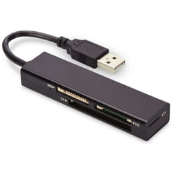 Ednet 85241 lecteur de carte mémoire USB 2.0 Noir