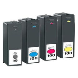 Lexmark No.100 4Pack cartouche d'encre 4 pièce(s) Original Rendement standard Noir, Cyan, Magenta, Jaune