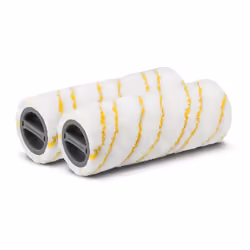 Kärcher 2.055-006.0, Aspirateur portatif, Jeu de brosses de rouleau, Blanc, Jaune, Microfibre, Plastique