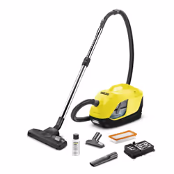 Kärcher DS 6, 650 W, Aspirateur réservoir cylindrique, Sec&amp;humide, Sans sac, HEPA, Eau, Filtrage d’eau