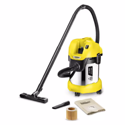 Kärcher WD 3 Battery Premium, 300 W, Aspirateur sans sac, Sec&humide, Sac à poussière, 17 L, Filtrage
