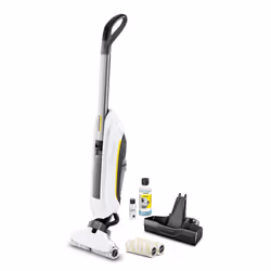 Kärcher FC 5 Cordless Premium, Sans sac, Blanc, 0,2 L, 0,4 L, Sec&humide, Filtrage d’eau