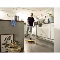 Kärcher FC 7 Cordless Batterie Humide Sans sac Argent, Jaune