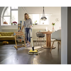 Kärcher FC 7 Cordless Batterie Humide Sans sac Argent, Jaune