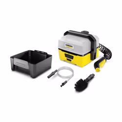 Kärcher OC 3 + Adventure, Compact, Batterie, 2,8 m, 4 L, Noir, Jaune, IPX4