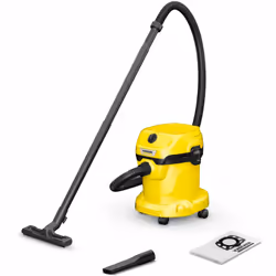 Kärcher WD 2 PLUS, 1000 W, Aspirateur sans sac, Sec&humide, Sac à poussière, 15 L, mousse