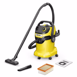 Kärcher WD 5 V-25/5/22, Sec&amp;humide, Noir, Jaune, Toison, Rotatif, Plastique, 25 L